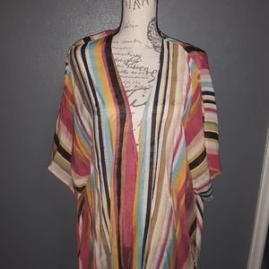 DAVI & DANI MULTICOLORED SHRUG